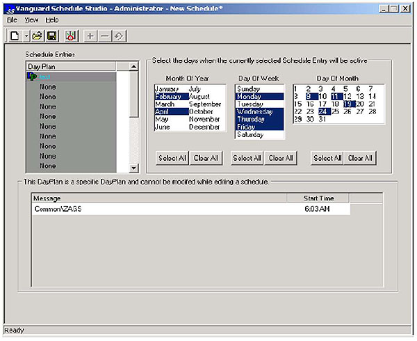 Authors relevant description: Example - Image of management station computer software on left.