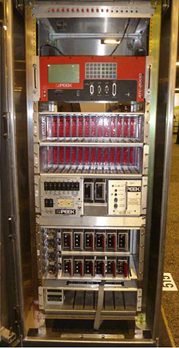 Example ATC Controller Units in a Cabinet Architecture. Please see the Extended Text Description below.
