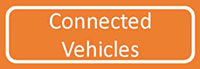 Orange label with the text "Connected Vehicles"