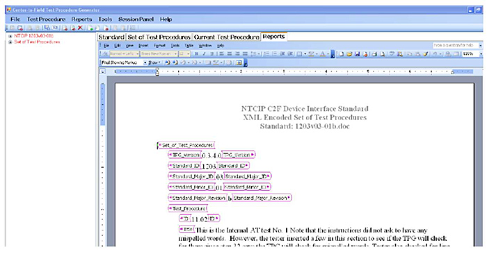 Screenshot of the TPG GUI. Please see the Extended Text Description below.