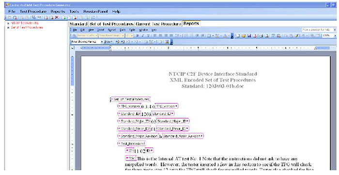 Screenshot of the TPG GUI is shown. Please see the Extended Text Description below.