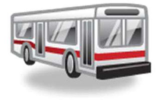 Clip art graphic - transit bus