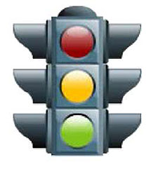 Clip art graphic - traffic signal