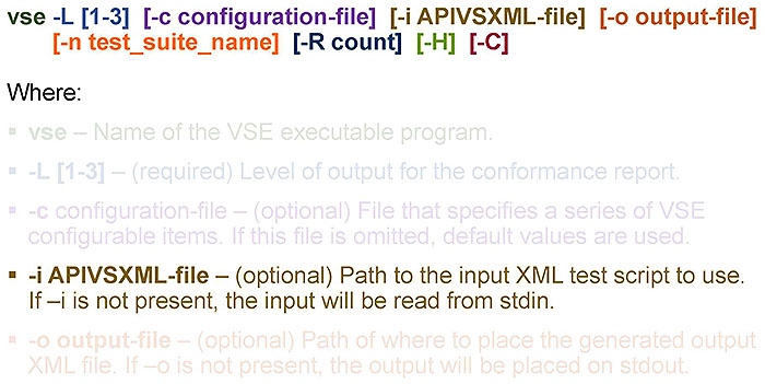 Command-Line Interface (CLI) of the APIVS Software. Please see the Extended Text Description below.