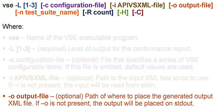 Command-Line Interface (CLI) of the APIVS Software. Please see the Extended Text Description below.