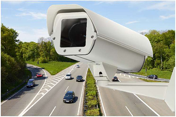 Example photo of a highway closed circuit television camera.