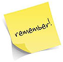 Remember icon. Used when referencing something already discussed in the module that is necessary to recount.