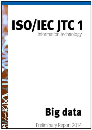 There is a graphic on the left-hand side of the ISO/IEC JTC 1 Information Technology Preliminary Report on Big Data (2014).