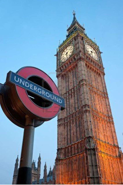 This slide is entitled, “Transport for London”. In the left-hand column there is a photo of Big Ben in London from the ground. Also captured in this photo is a sign for the a Transport for London stop, a red circular sign with a rectangular black bar through the center that reads, “Underground”.