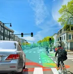 Bicycle interacting with a vehicle