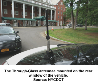 through-glass antennae