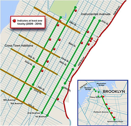 New York City Pilot Deployment Site Map