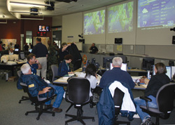image of people in a crisis center
