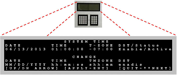 System Time Utility. Please see the Extended Text Description below.