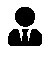 Simple sub-bullet icon that shows a man in a tie.